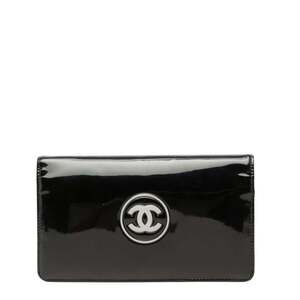 CHANEL Black Logo Wallet